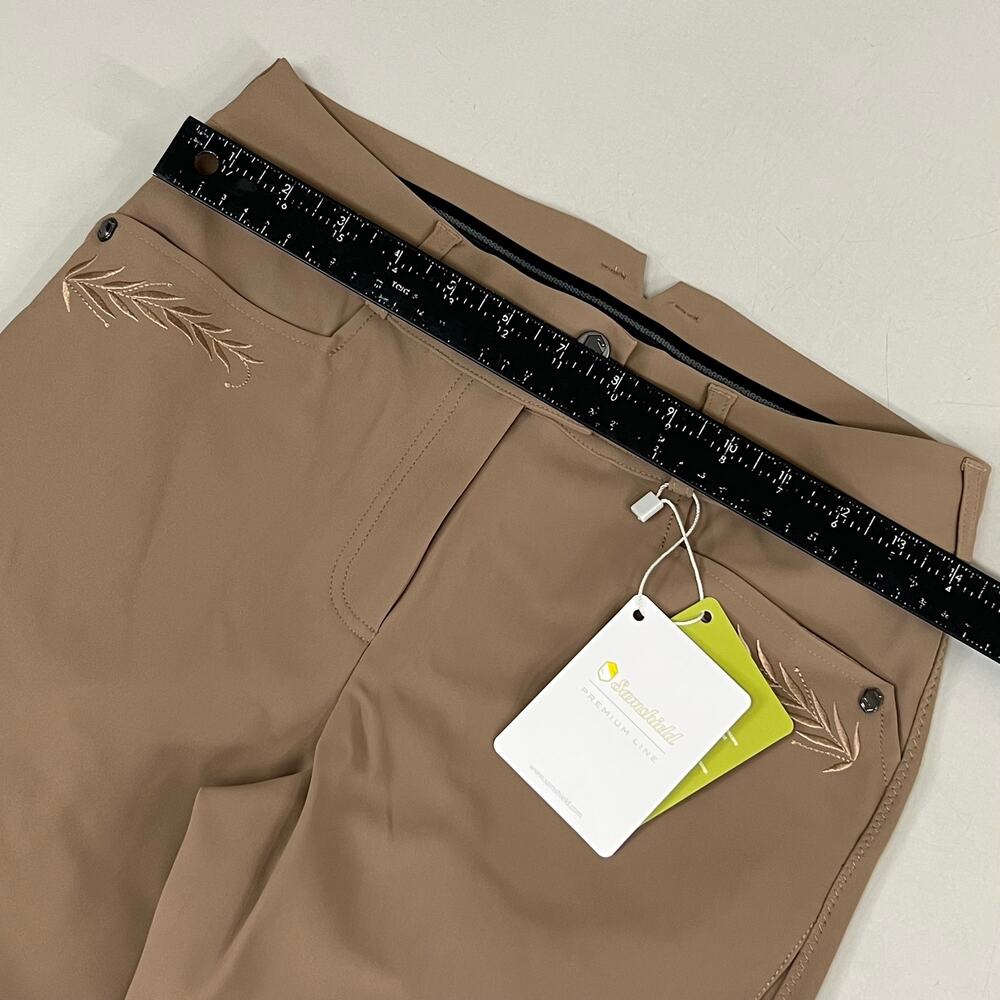 SAMSHIELD Delice Flower Equestrian Pants Women's Sz US 26, UK 8, FR 36 Camel - Picture 10 of 13